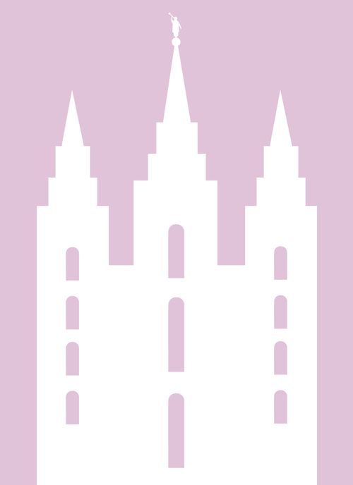 silhouette of Salt Lake Temple