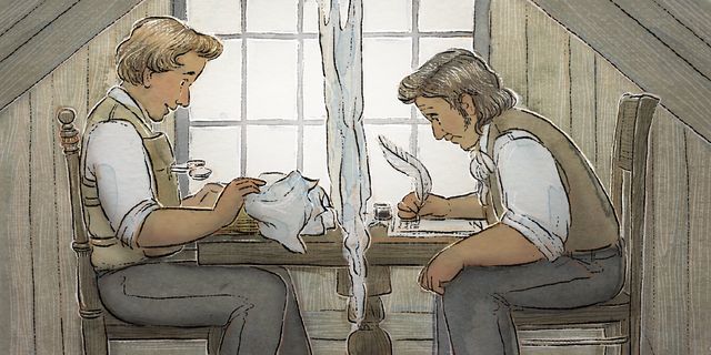 Joseph Smith translates the gold plates