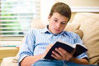 youth reading scriptures