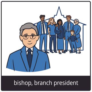 bishop, branch president gospel symbol