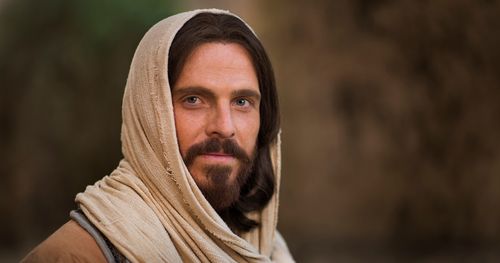 Portrait of actor portraying Jesus Christ in Bible videos.