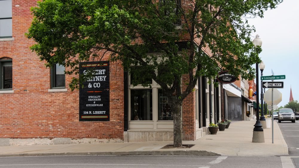 Gilbert and Whitney Store site located in Independence, Missouri.