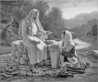 사마리아 여인을 가르치는 그리스도
