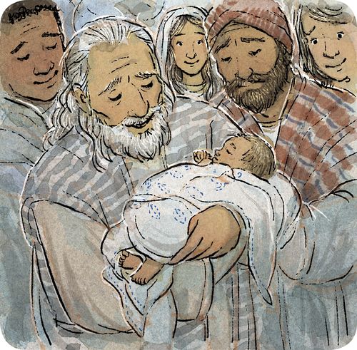 Simeon with baby Jesus