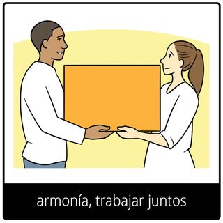 símbolo del Evangelio de armonía, trabajar juntos