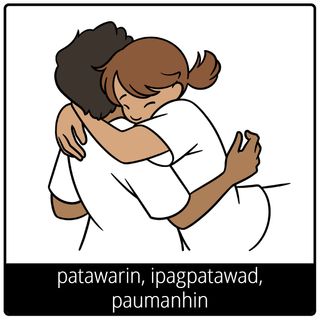 simbolo ng ebanghelyo para sa patawarin, ipagpatawad, paumanhin