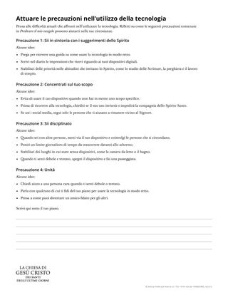 Mettere in pratica le precauzioni quando si utilizza la tecnologia