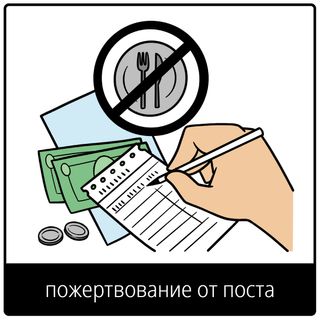 Евангельский символ «пожертвование от поста»