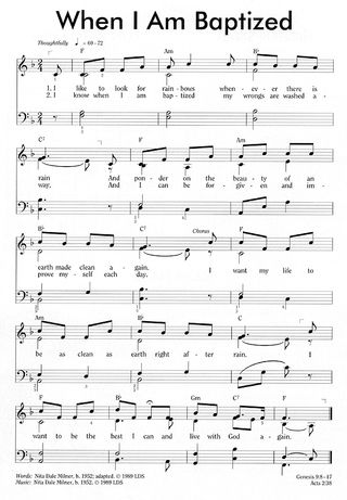 Music, When I Am Baptized