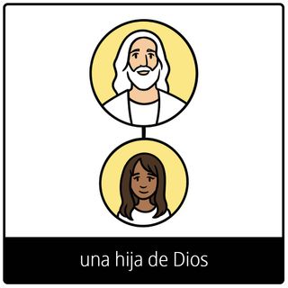 símbolo del Evangelio de una hija de Dios