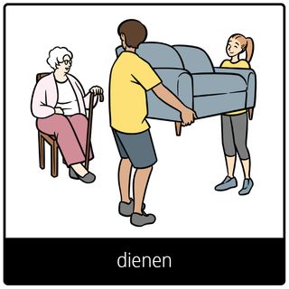 Symbol für Evangeliumsbegriff: dienen