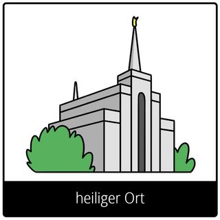 Symbol für Evangeliumsbegriff: heiliger Ort