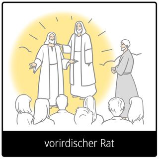 Symbol für Evangeliumsbegriff: vorirdischer Rat