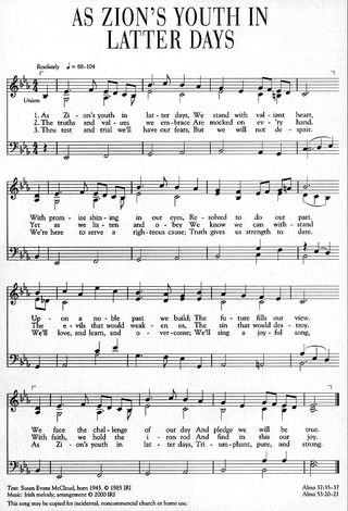 Music, As Zion’s Youth in Latter Days
