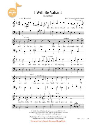 music, I Will Be Valiant