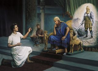 Daniel interpreting the king’s dream