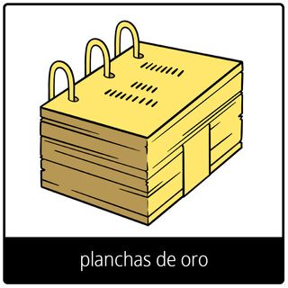 símbolo del Evangelio de planchas de oro
