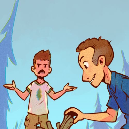 ray sy zanakalahy mifampiresaka