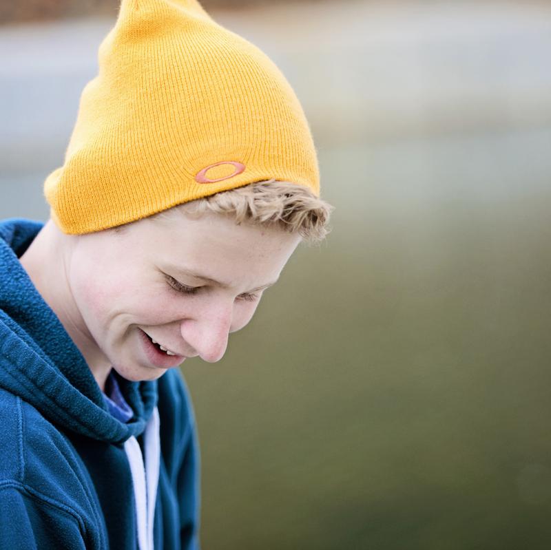 young man with yellow hat