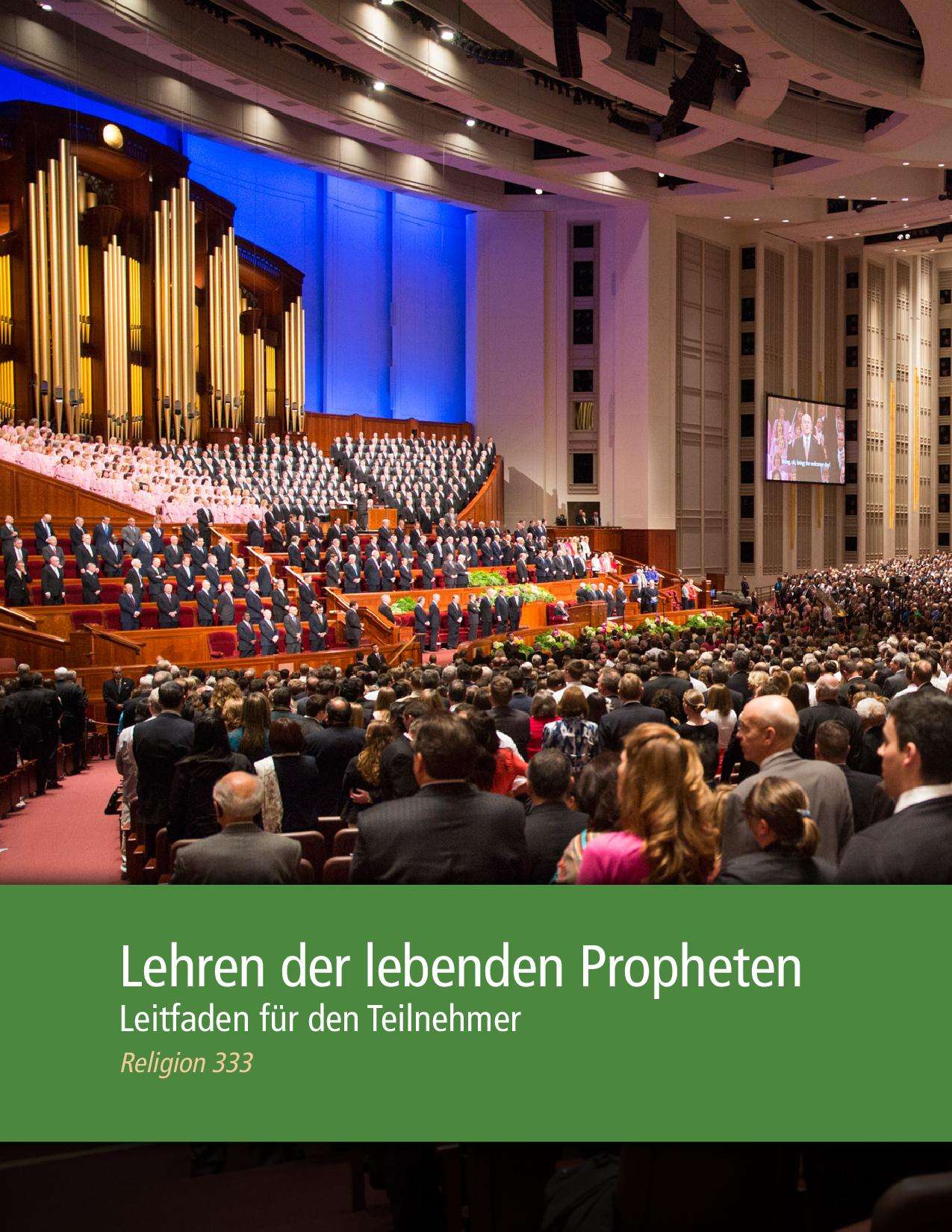 Lehren der lebenden Propheten – Leitfaden für den Teilnehmer