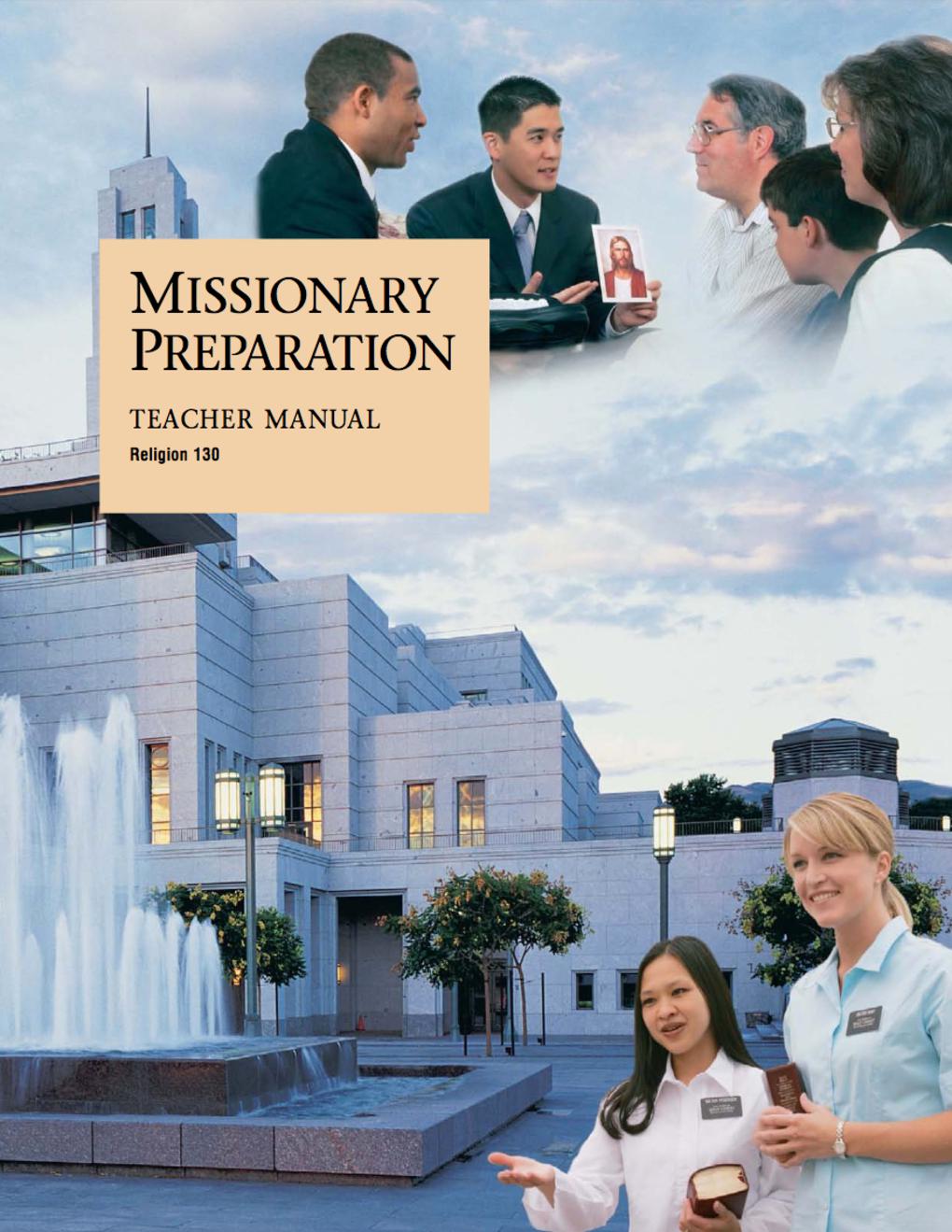 Missionary Preparation Teacher Manual (Rel 130)